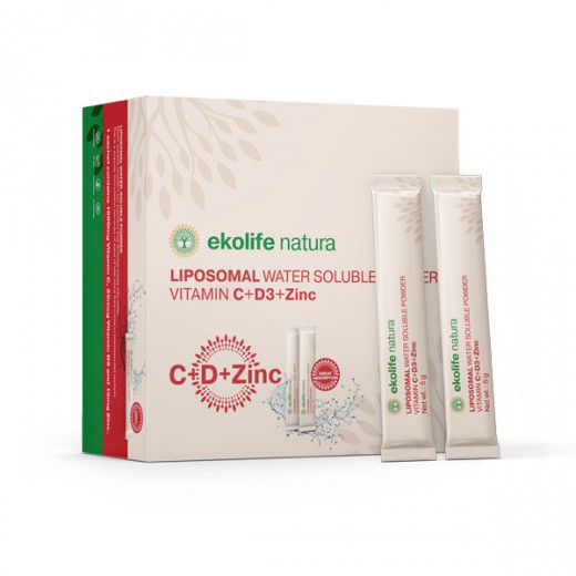 Ekolife liposom. vit. C + D3 + CINK, 21x5g