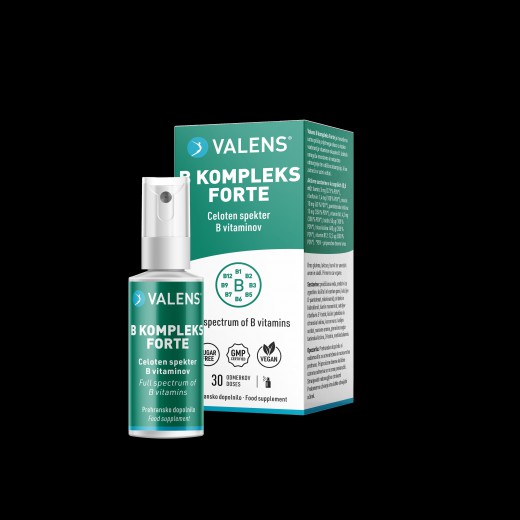 Valens B kompleks Forte ustno pršilo, 25 ml