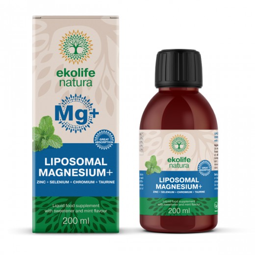 Ekolife natura liposomski vitamin Magnezij+, 200 ml