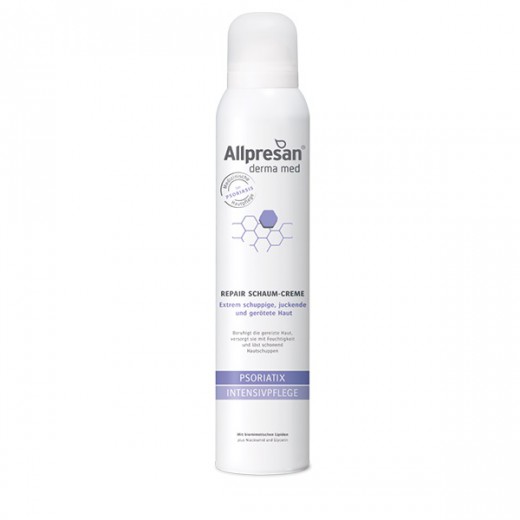 ALLPRESAN derma med PSORIATIX INTENZIVNA NEGA, kremna pena Repair, 200 ml, dermatološka kozmetika