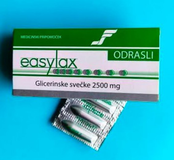 EASYLAX GLICERINSKE SVEČKE ZA ODRASLE 18X 2500MG