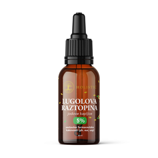 Holistic, lugolova razstopina 5%, 30 ml