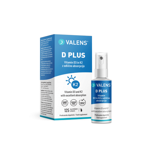 Valens, D Plus ustno pršilo, 25 ml