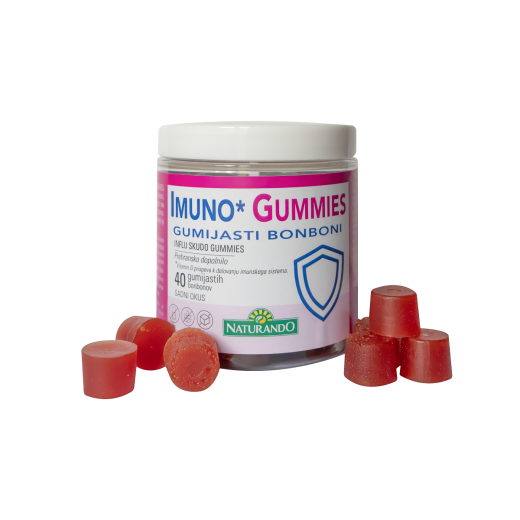 Naturando, Imuno gummies gumijasti bonboni, 40 bonbonov