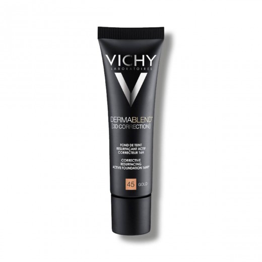 VICHY, DERMABLEND 3D KOREKCIJA Korektivni puder za mastno kožo, nagnjeno k aknam SPF25, 45, 30 ml 