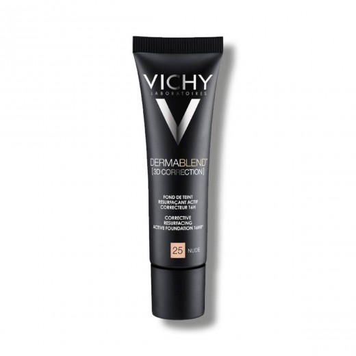 VICHY, DERMABLEND 3D KOREKCIJA Korektivni puder za mastno kožo, nagnjeno k aknam SPF25, 20, 30 ml 