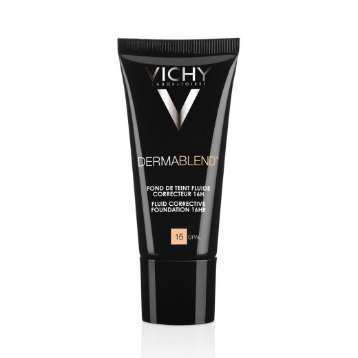 VICHY, DERMABLEND Tekoči puder z visoko prekrivno močjo SPF28, 30 ml, 15 Opal