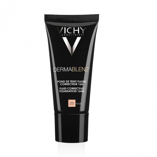 VICHY, DERMABLEND Tekoči puder z visoko prekrivno močjo SPF28, 30 ml, 25 Nude