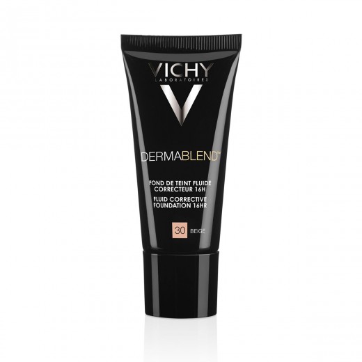 VICHY, DERMABLEND Tekoči puder z visoko prekrivno močjo SPF28, 30 ml, 30 Beige