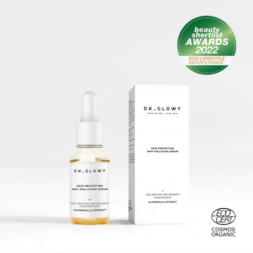 DK GLOWY, "Anti-Pollution" serum za zaščito kože, 15ml