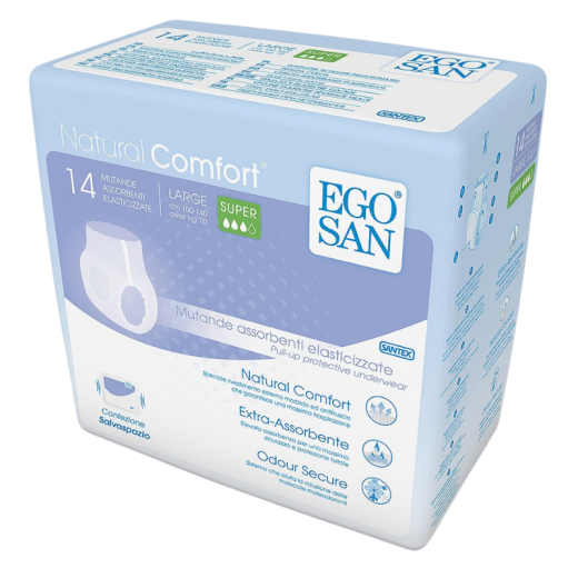 Mobilne hlačke Egosan Natural Comfort Super large – dnevne in nočne/velike, 14 kom/zavitek Mobilne hlačke Egosan Natural Comfort Super large – dnevne in nočne/velike, 14 kom/zavitek