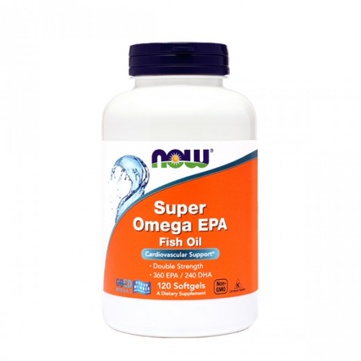 NOW, super omega-3 EPA, 1000 mg, 120 kapsul