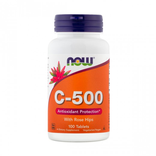 NOW, vitamin C, 500 mg, 100  tablet