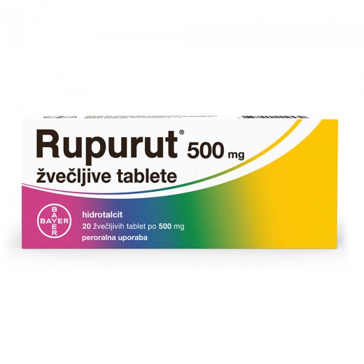 Rupurut 500 mg žvečljive tablete, 20 tablet