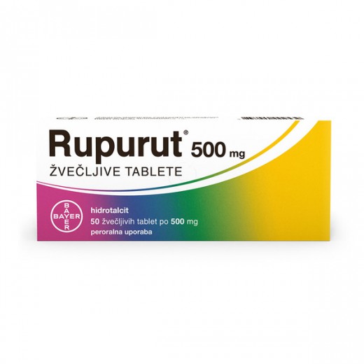 Rupurut 500 mg žvečljive tablete, 50 tablet