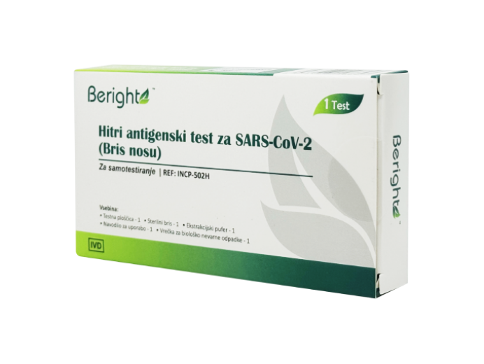 Beright hitri antigenski test za SARS-CoV-2, 1x