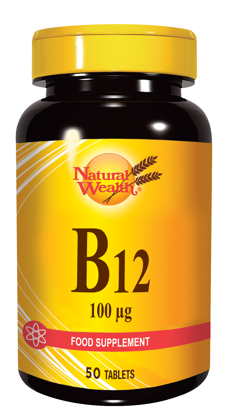 Vitamin B12 100 mcg Natural Wealth, 50 tablet | Prehran ...